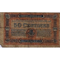 46 - LOT - CHAMBER OF COMMERCE - 50 CENTIMES 1920