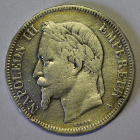 GADOURY 739 - 5 FRANCS 1868 A Paris TYPE NAPOLEON III - KM 799