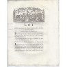 LOUIS XVI AND DU PORT - LAW OF 27 MARCH 1791 - Payment of the due debt