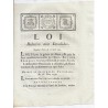 LOUIS XVI AND DU PORT - LAW OF 17 APRIL 1791 - Regarding the disabled
