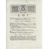 LOUIS XVI ET DU PORT - LOI DU 8 MAI 1791 - CONCERNANT LES BOISSONS, BOIS CHARBONS ET AUTRES - TEXTE ET SIGNATURES MANUSCRITES