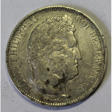 GADOURY 678 - 5 FRANCS 1842 W Lille TYPE LOUIS PHILIPPE 1er - KM 749