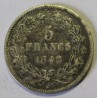 FRANCE - KM 749 - 5 FRANCS 1842 W Lille TYPE LOUIS PHILIPPE 1er