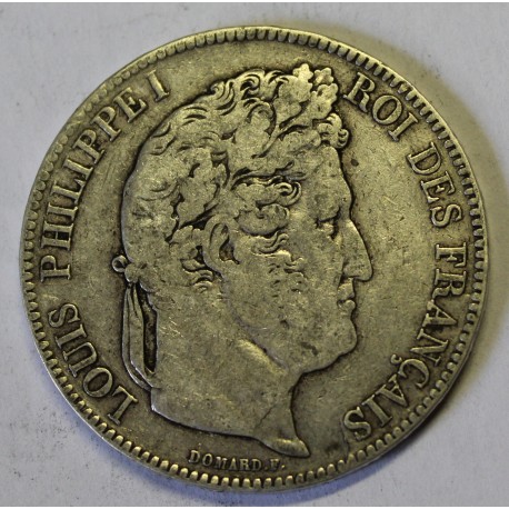 GADOURY 678 - 5 FRANCS 1843 W Lille TYPE LOUIS PHILIPPE 1er - KM 749