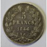 GADOURY 678a - 5 FRANCS 1846 A Paris TYPE LOUIS PHILIPPE 1er - KM 749.1