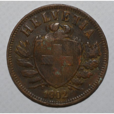 SCHWEIZ - KM 4 - 2 RAPPEN 1902 B - HELVETIA SCHWEIZ - KM 4 - 2 RAPPEN 1902 B - HELVETIA