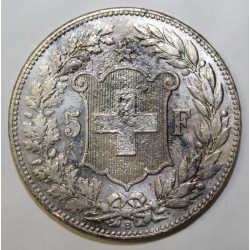 SWITZERLAND - KM 34 -5 FRANCS 1890 B