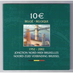 BELGIQUE - 10 EUROS 2002 - NORTH SOUTH CONNECTION BRUSSELS
