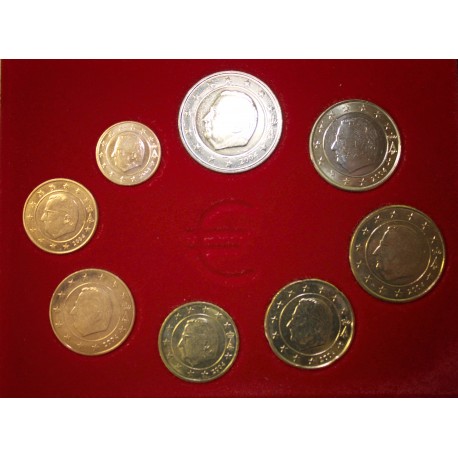 BELGIQUE - SERIE VRAC EURO 8 PIECES  2004 (3.88 euros)