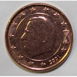 BELGIQUE - KM 224 - 1 CENT 2001 - ALBERT II