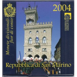 SAINT MARIN - COFFRET EURO BRILLANT UNIVERSEL 2004 - 9 PIECES (8.88 euros) - OCCASION