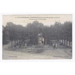 County 02130 - COULONGES EN TARDENOIS - AFTER THE WAR 1914-1918 - FOUNTAIN OF THE THREE GRACES