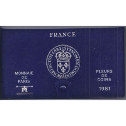 COFFRET FLEUR DE COIN 1981 TRANCHE A