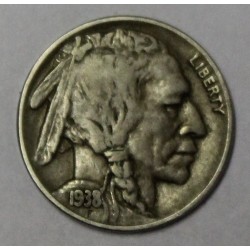 USA - KM 134 - 5 CENTS - 1938 D - BUFFALO