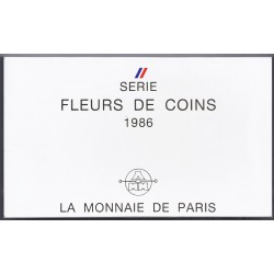 COFFRET FLEUR DE COIN 1986 - OCCASION