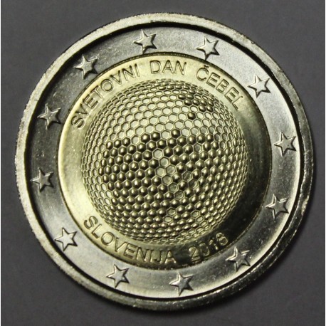 SLOVENIA - 2 EURO 2018 - WORLD DAY OF BEES - XF/UNC