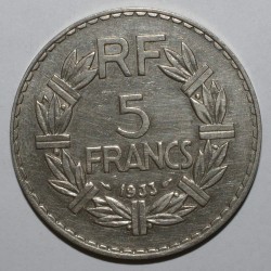 GADOURY 760 - 5 FRANCS 1933 TYPE LAVRILLIER - KM 888