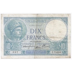 FAY 07/06 - 10 FRANCS MINERVE - 07/09/1939 - PICK 84