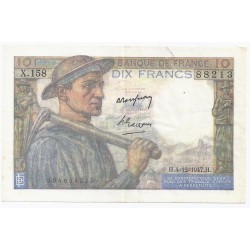 FRANCE - PICK 99 - 10 FRANCS MINEUR - 04/12/1947