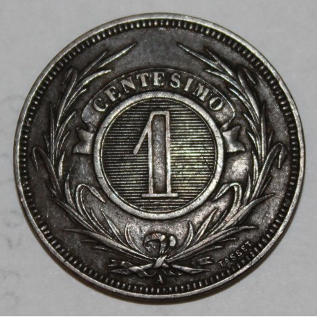 URUGUAY - KM 11 - 1 CENTESIMO 1869 A - Paris