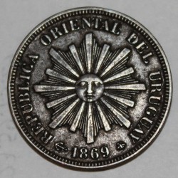 URUGUAY - KM 11 - 1 CENTESIMO 1869 A - Paris