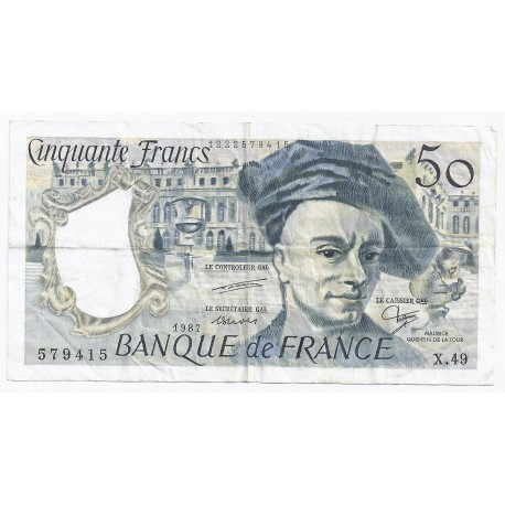 FAY 67/13 - 50 FRANCS QUENTIN DE LA TOUR - 1987 - X.49 - PICK 152