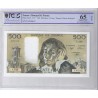 FAY 71/47 - 500 FRANCS PASCAL - 02/05/1991 - T.345 - PICK 156 - PCGS 65