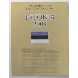 ESTONIE - COFFRET PROTOTYPE 8 PIECES - ESSAI  - 2004