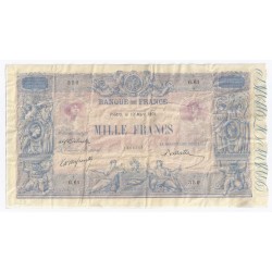 FAY 36/03 - 1000 FRANCS BLEU ET ROSE - 19.03.1891 - PICK 67