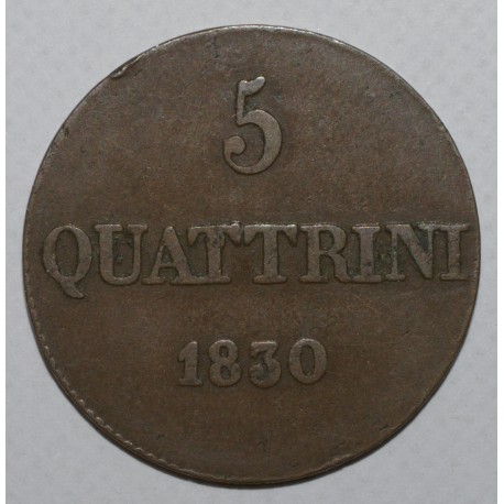 ITALIE - TOSCANE - C 65 - 5 QUATTRINI 1830