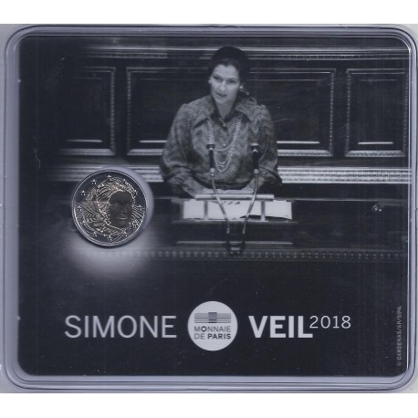 FRANCE - 2 EURO 2018 - SIMONE VEIL