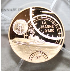 LES GRANDS NAVIRES FRANÇAIS - LE JEANNE D'ARC - 50 EURO 2012 - OR