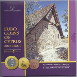 CHYPRE - COFFRET EURO BRILLANT UNIVERSEL 2018 - 3.88 euros