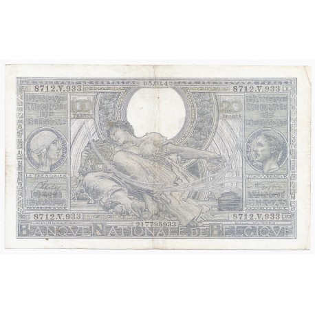 BELGIEN - PICK 107 - 100 FRANCS - 20 BELGAS - 05.03.1942