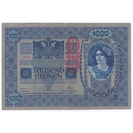 AUSTRIA - PICK 59 - 1000 KRONEN - ND 1919