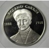 FRANCE - MÉDAILLE - ROLAND GARROS 1888-1918 - 1ERE TRAVERSEE EN VOL DE LA MEDITERRANEE - ARGENT