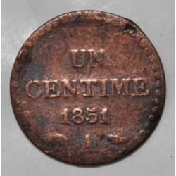 GADOURY 84 - 1 CENTIME 1851 A Paris TYPE DUPRE - KM 754