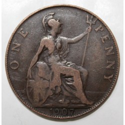 GRANDE BRETAGNE - KM 794 - 1 PENNY 1907 - EDOUARD VII