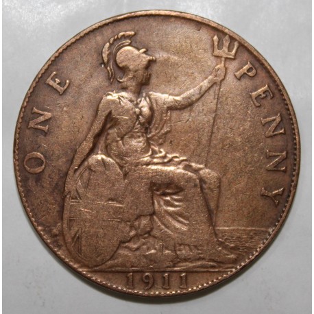 GREAT BRITAIN - KM 810 - 1 PENNY 1911 - GEORGE V