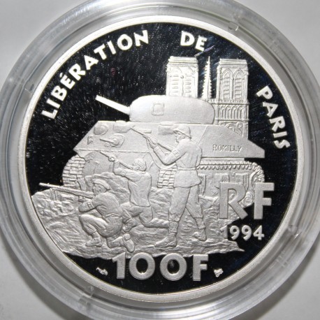 FRANCE - KM 1045 - 100 FRANCS 1994 TYPE LIBERATION OF PARIS - TRIAL COIN