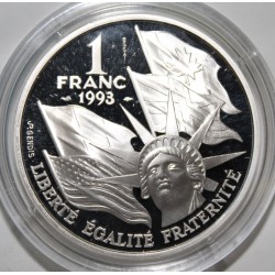 1 FRANC 1993 - CENTENAIRE DU DEBARQUEMENT - ESSAI - KM 1014