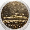 FRANCE - MEDAL - BOAT -  LE FRANCE -  1962 - FLORENTINE BRONZE