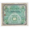 FRANCE - PICK 114 - 2 FRANCS DRAPEAU - JUIN 1944