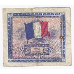 FRANCE - PICK 114 - 2 FRANCS DRAPEAU - JUIN 1944