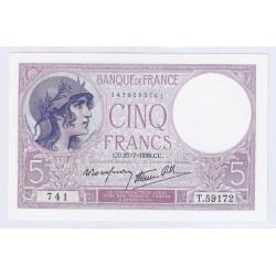 FAY 04/03 - 5 FRANCS VIOLET...