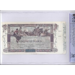 FRANCE - PICK 76 - 5000 FRANCS FLAMENG - 10/01/1918 - PCGS VF 30