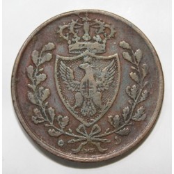 ITALIE - SARDAIGNE - KM 127 - 5 CENTESIMI 1826 - CHARLES FÉLIX