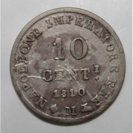 ITALIE - KM C 4 - 10 CENTESIMI 1810 M - Milan - NAPOLÉON I