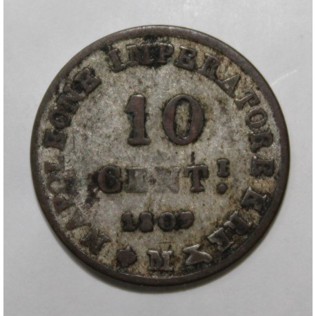 ITALIE - KM C 4 - 10 CENTESIMI 1809 - NAPOLÉON I