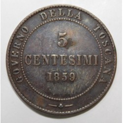 ITALY - KM 6 - 5 CENTESIMI 1859 - VITTORIO EMANUELE II